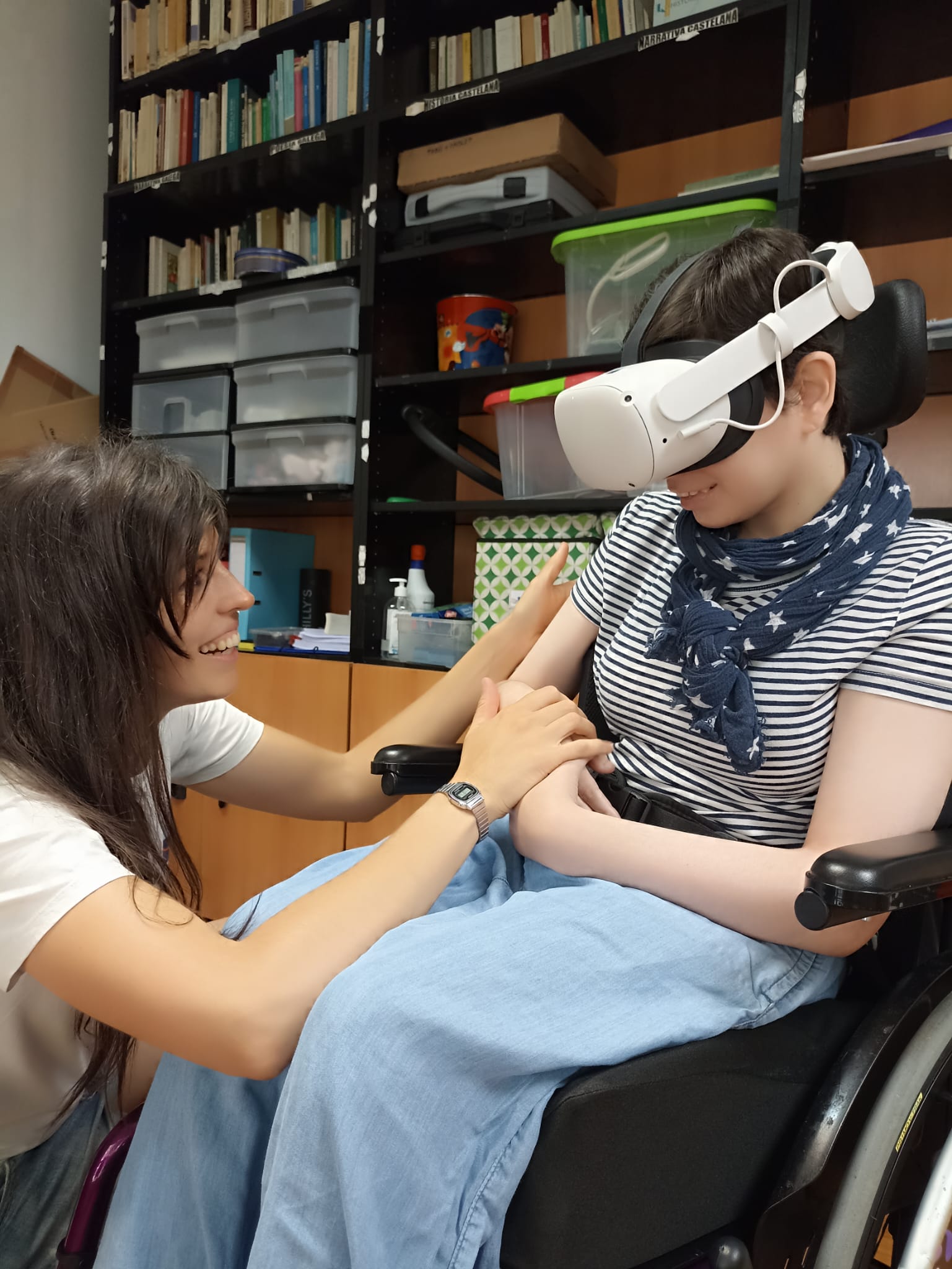 Sara con usuaria Sara con usuaria