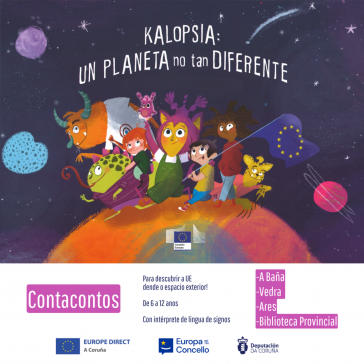 O contacontos ‘Kalopsia’ percorre catro concellos da provincia para achegar a Unión Europa ao público infantil