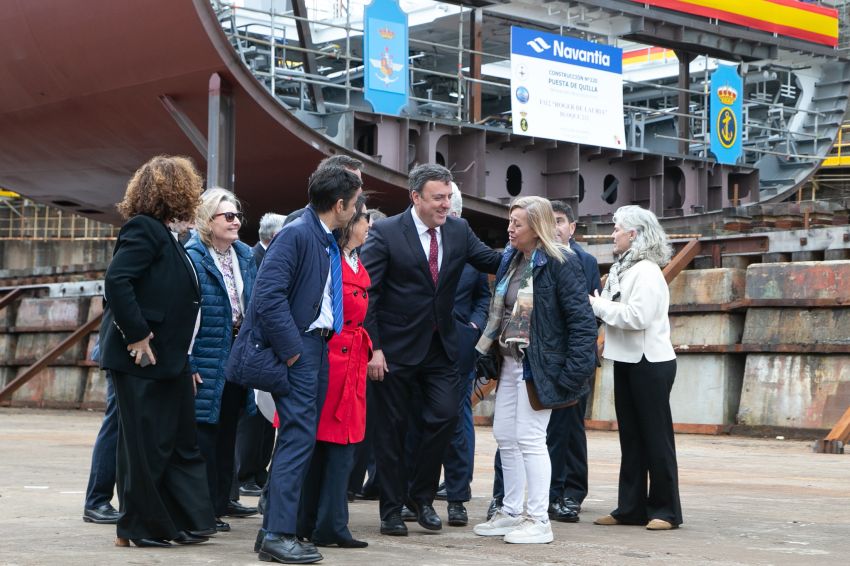A Deputación da Coruña destaca a importancia estratéxica de Navantia Ferrol e da construción naval para o emprego e a industria da comarca