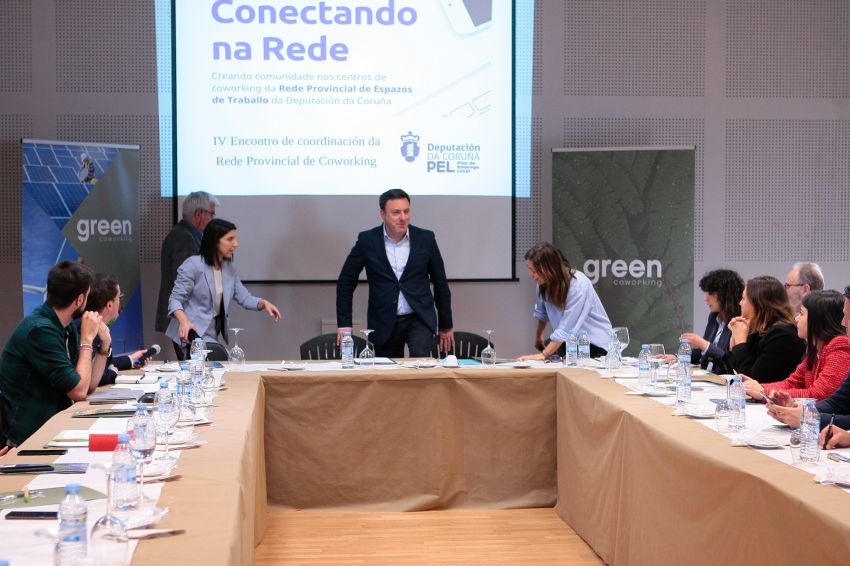 A Rede Provincial de Coworking da Deputación da Coruña acolle 84 proxectos empresariais e xera 178 empregos