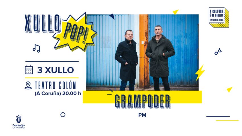 O Xullo Pop da Deputación volve ao Teatro Colón cun cartel formado por Anxo Araújo, Garza e Grampoder