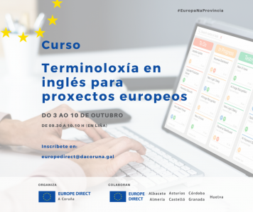 Europe Direct A Coruña inicia ‘Hello, Europe!’, un ciclo de formacións en liña dirixido a fortalecer as competencias da mocidade no mercado laboral europeo