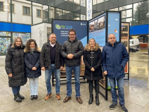 Inaugurada en Ordes a primeira exposición da Vía Verde Compostela-Tambre-Lengüelle