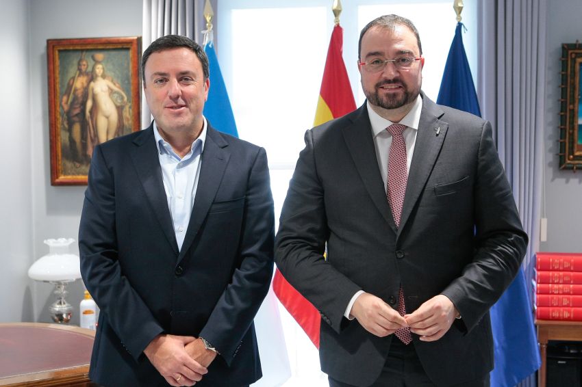 Valentín González Formoso e Adrián Barbón abordan os ‘retos comúns’ de Galicia e Asturias