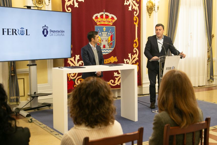 A Deputación e Concello de Ferrol asinan o conenio para recuperar as baterías de Monteventoso