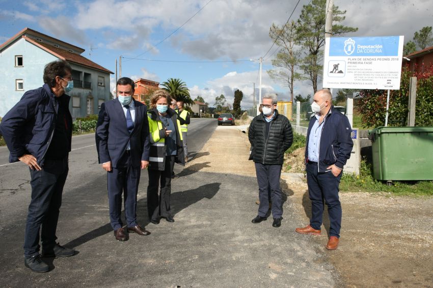A Deputación constrúe en Negreira máis de 5 quilómetros de sendas para mellorar a seguridade peonil no Camiño de Fisterra