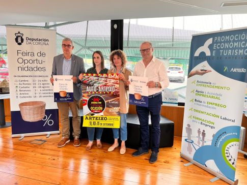 Vinte e cinco establecementos participan na feira de dinamización do comercio local da Deputación en Arteixo