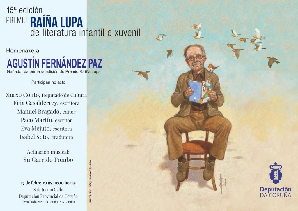 A Deputación recupera a a Agustín Fernández Paz, con motivo do 15 aniversario do Premio Raíña Lupa