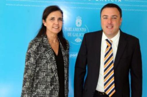 Visita institucional do presidente da Deputación ao Parlamento de Galicia