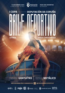 A I Copa Deputación de Baile Deportivo celebrarase o 13 de decembro no Pazo dos Deportes de Riazor