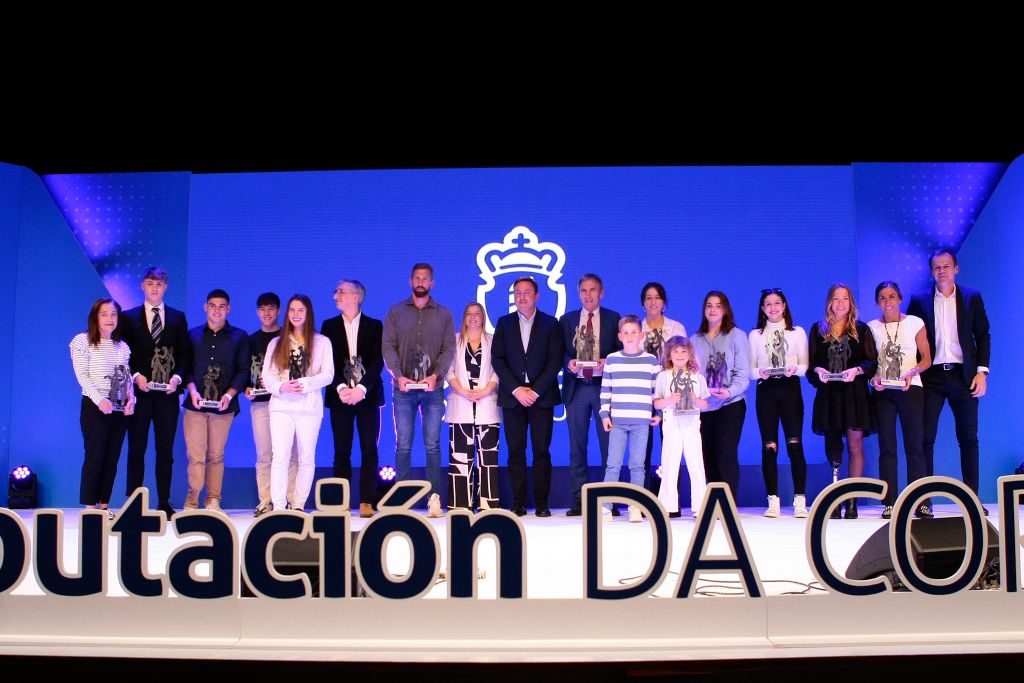 A Deputación da Coruña recoñece o talento e o esforzo dos mellores deportistas da provincia na primeira gala do Deporte