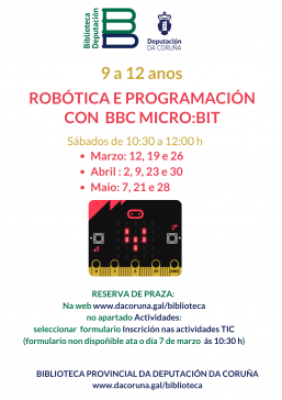 OBRADOIRO DE ROBÓTICA E PROGRAMACIÓN CON BBC micro: bit
