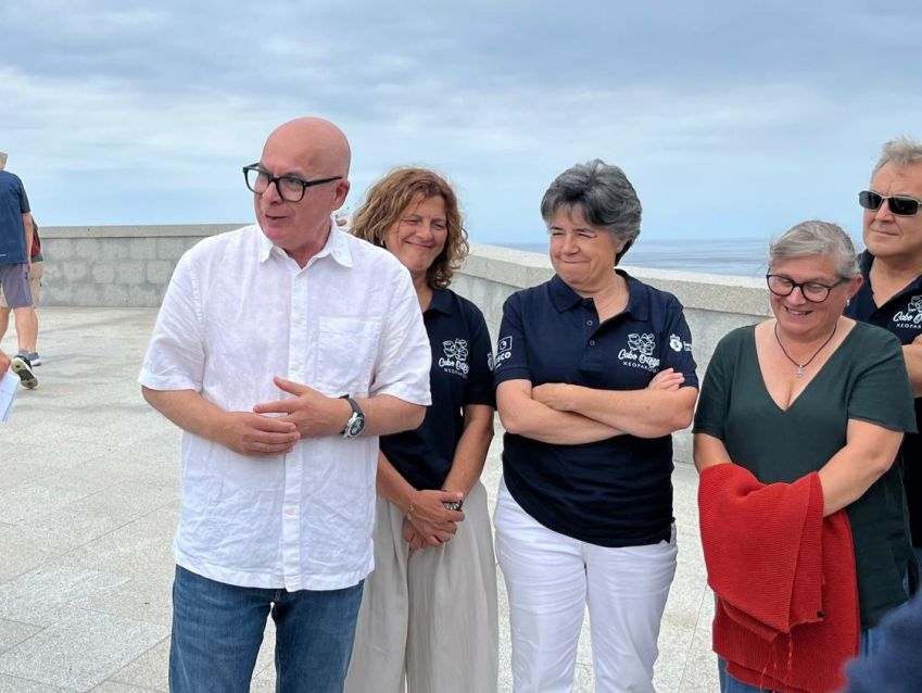 O vicepresidente da Deputación da Coruña reafirma o compromiso da institución co Xeoparque Cabo Ortegal durante a visita dos avaliadores da UNESCO