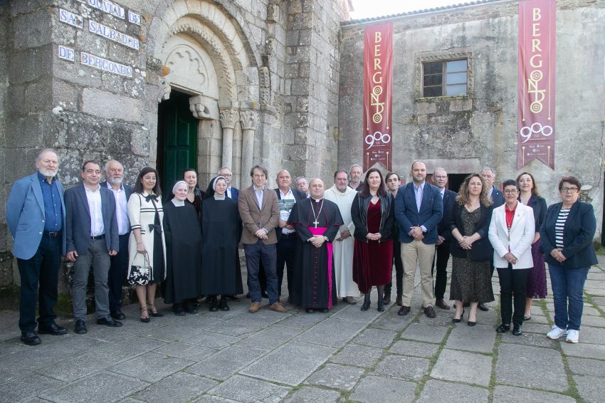 A Deputación da Coruña participa na conmemoración do 900 aniversario do Mosteiro de San Salvador de Bergondo