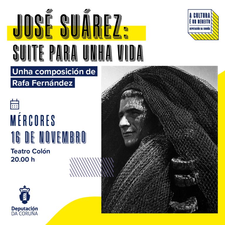 Cultura da Deputación leva ao Teatro Colón un espectáculo multidisciplinar sobre o fotógrafo José Suárez