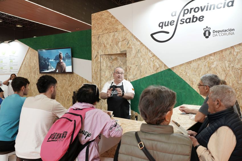 O cociñeiro Miguel Giaquinto de Carballo abre o programa de showcookings da Deputación na Feria de Bilbao
