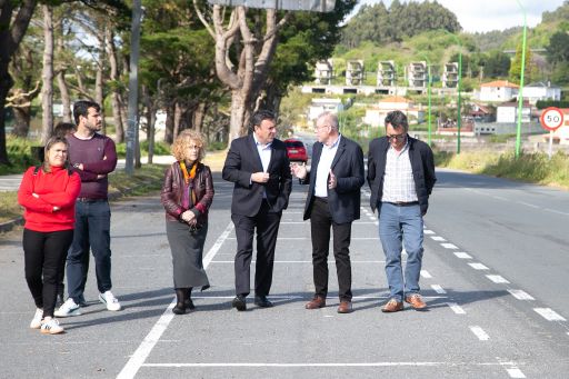 A Deputación da Coruña investirá máis de medio millón de euros nas obras de mellora do firme da estrada DP 4803 entre a praia de Miño e Perbes