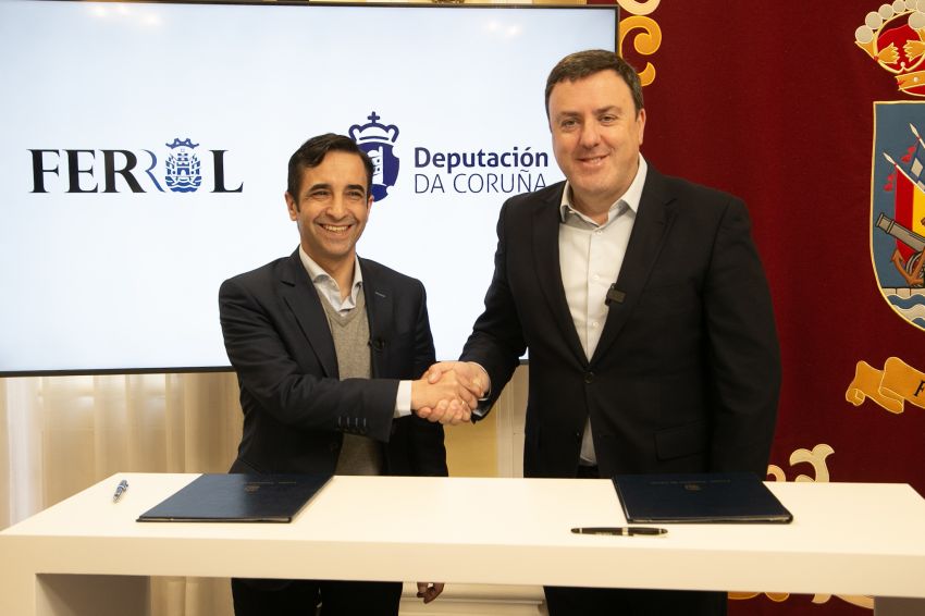 A Deputación e Concello de Ferrol asinan o conenio para recuperar as baterías de Monteventoso