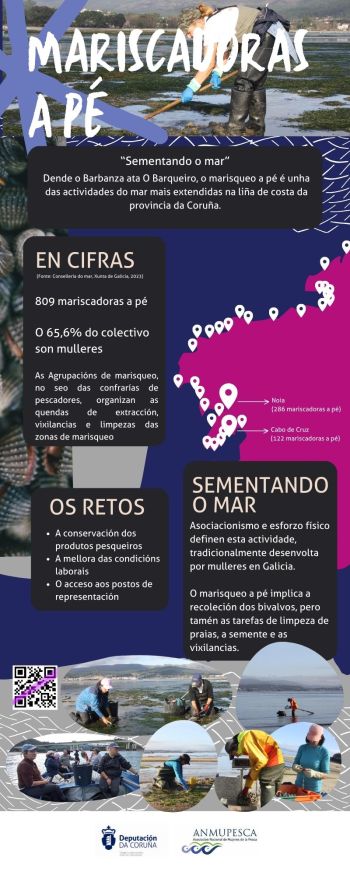 Mariscadoras a pé
