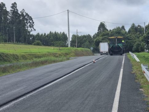 A Deputación inicia a segunda fase das obras de mellora da estrada que vai de Valdoviño a Cerdido