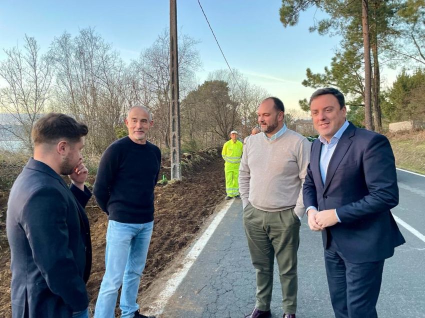 A Deputación inicia as obras de construción dunha senda peonil de máis de 3 km en Centroña (Pontedeume)
