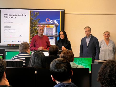 A Deputaci&oacute;n da Coru&ntilde;a e o CITIC inauguran no IES Agra do Orz&aacute;n un programa educativo sobre intelixencia artificial xenerativa nos institutos da provincia