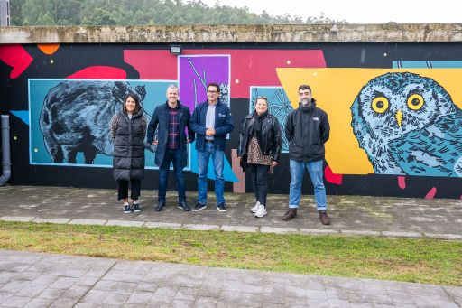 A Deputación presenta os murais da III edición de «Arte no Camiño» en Mazaricos, Oroso, Mesía, Abegondo e Ordes