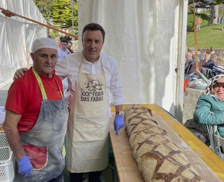 Formoso destaca a unión da veciñanza para converter a Festa da Faba de Ponteceso “nunha referencia gastronómica da provincia”