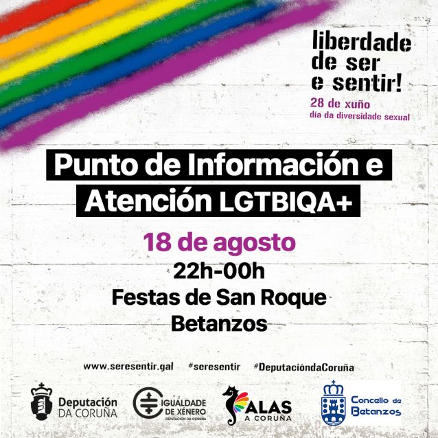 Oito festivais da provincia contarán con puntos LGTBI+ ao abeiro da campaña Liberdade de Ser e Sentir