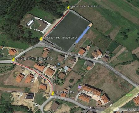 O Plan Único da Deputación financia con 111.000 euros a pavimentación das rúas anexas ao campo de fútbol das Redondas, en Cabana de Bergantiños