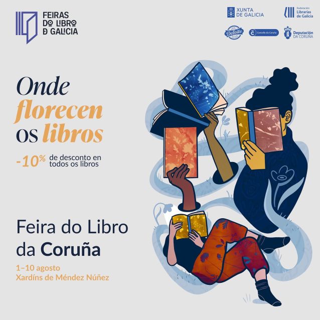As feiras do libro e de artesanía da Coruña volven aos Xardíns de Méndez Núñez co apoio da Deputación