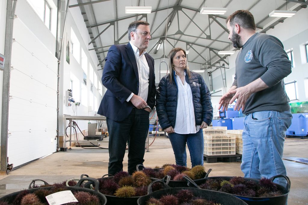 O presidente da Deputación da Coruña visita a Confraría de Pescadores de Ferrol