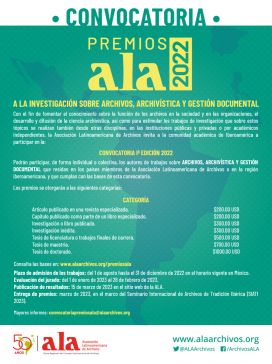 Convocatoria Premios ALA 2022