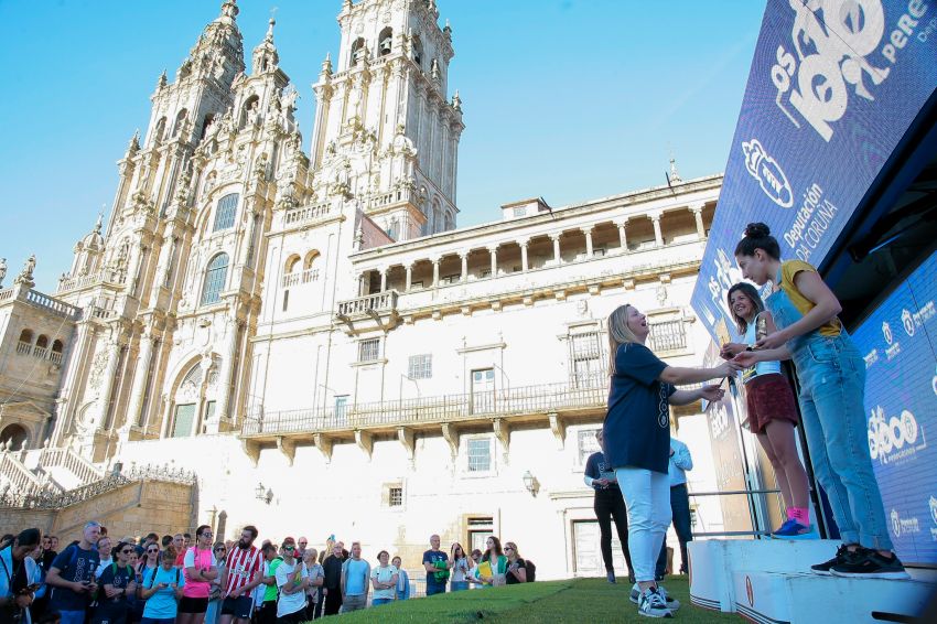 El Ghazounay Mohamed e Cristina Ruíz, gañadores absolutos da 10k “Os 10.000 peregrinos” celebrada hoxe en Santiago