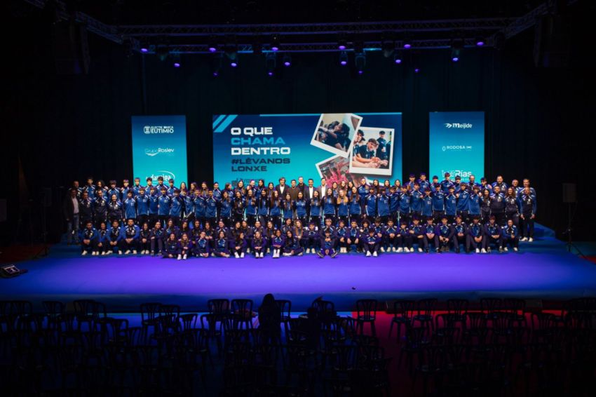 A Deputación da Coruña acompaña ás seleccións galegas de balonmán na Gala “Camiño ao CESA 2026”