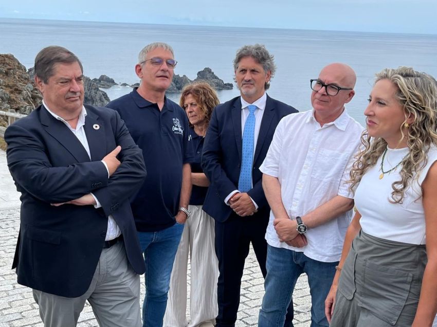 O vicepresidente da Deputación da Coruña reafirma o compromiso da institución co Xeoparque Cabo Ortegal durante a visita dos avaliadores da UNESCO