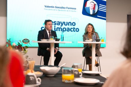 Formoso destaca nos Almorzos de Nordés a transformación da Deputación nunha institución útil para o emprego, os concellos e a mellora da vida das persoas