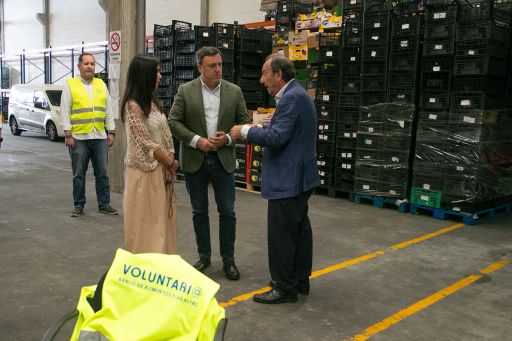 A Deputación da Coruña apoia o traballo da Asociación Banco de Alimentos Rías Altas, que colabora con 150 entidades sociais da provincia