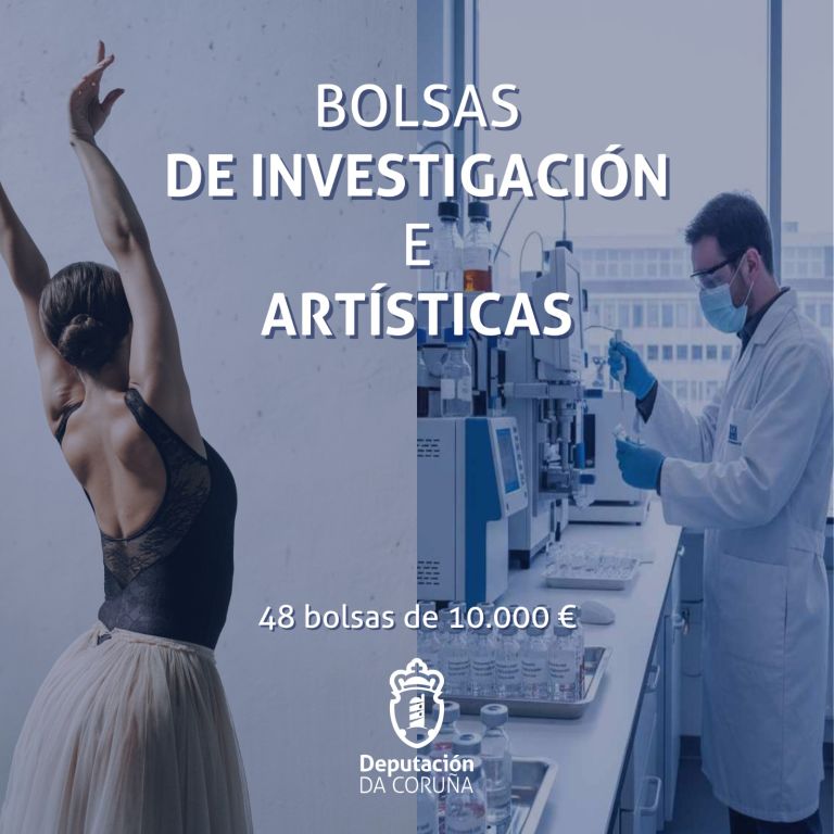 A Deputación convoca 48 bolsas de investigación e perfeccionamento de estudos artísticos, cun orzamento de preto de medio millón de euros
