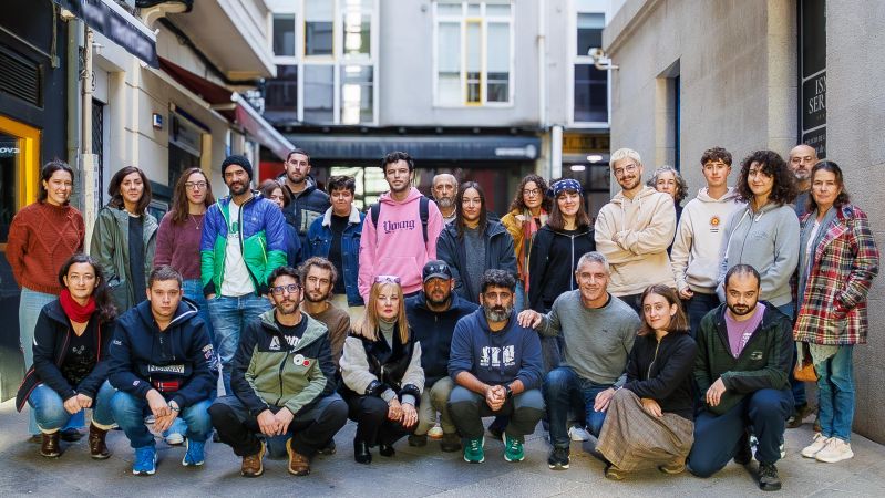 Participantes no curso, Técnicas de seguimento de fauna silvestre, organizado pola Sección de Medio Ambiente da Deputación da Coruña e destinado a persoal das entidades ambientais da provincia. Foto: Lucía Fernández Ramón, periodista.