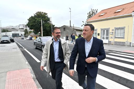 A Deputación remata as obras de mellora da seguridade viaria na travesía urbana de San Xoán de Filgueira a Catabois, en Ferrol