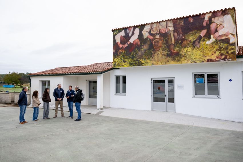 A Deputación presenta os murais da III edición de «Arte no Camiño» en Mazaricos, Oroso, Mesía, Abegondo e Ordes