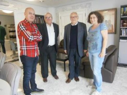 Goretti Sanmartín e Xosé Regueira reuníronse con Xusto Beramendi e González Reboredo