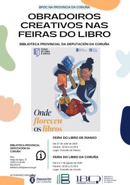 A Biblioteca Provincial estará nas Feiras do Libro de Rianxo e A Coruña