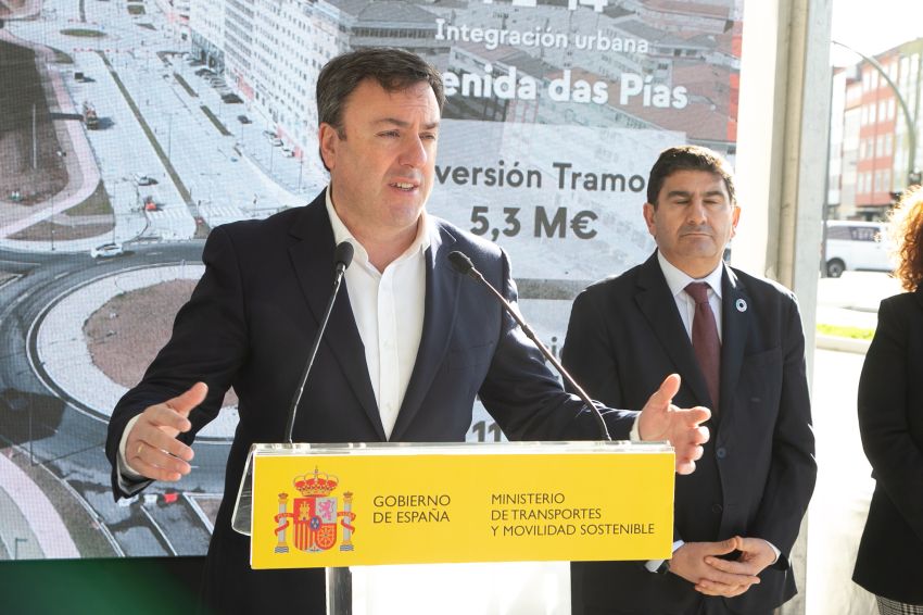 Formoso cualifica a humanización da Avenida das Pías, en Ferrol, como “a oportunidade de futuro coa que os barrios levaban soñando 25 anos”