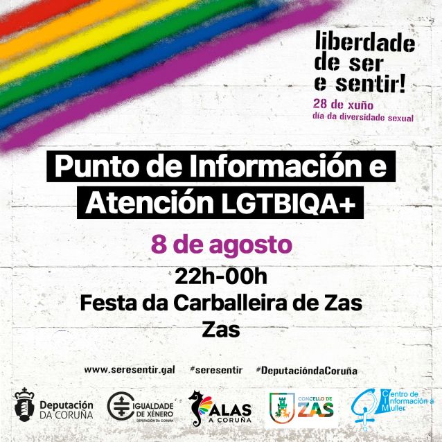 Oito festivais da provincia contarán con puntos LGTBI+ ao abeiro da campaña Liberdade de Ser e Sentir