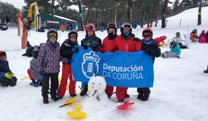 Cincocentos nenos e nenas da provincia participarán na Campaña de Esquí 2019 da Deputación da Coruña