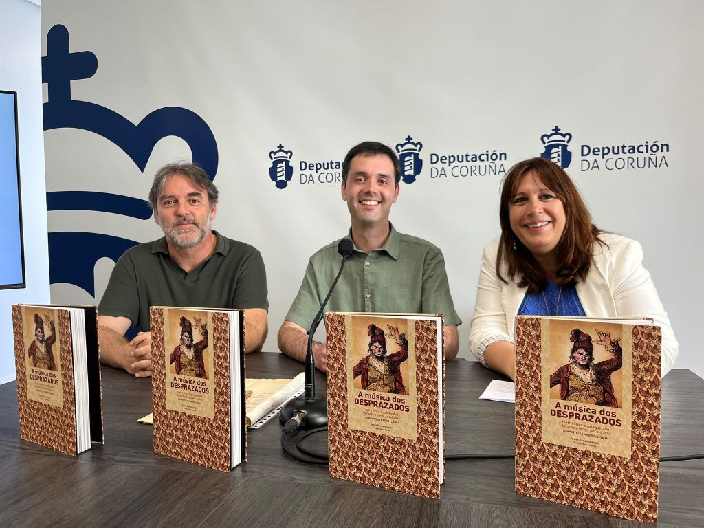 A Deputación presenta o libro “A música dos desprazados”, que conta co apoio da área de cultura