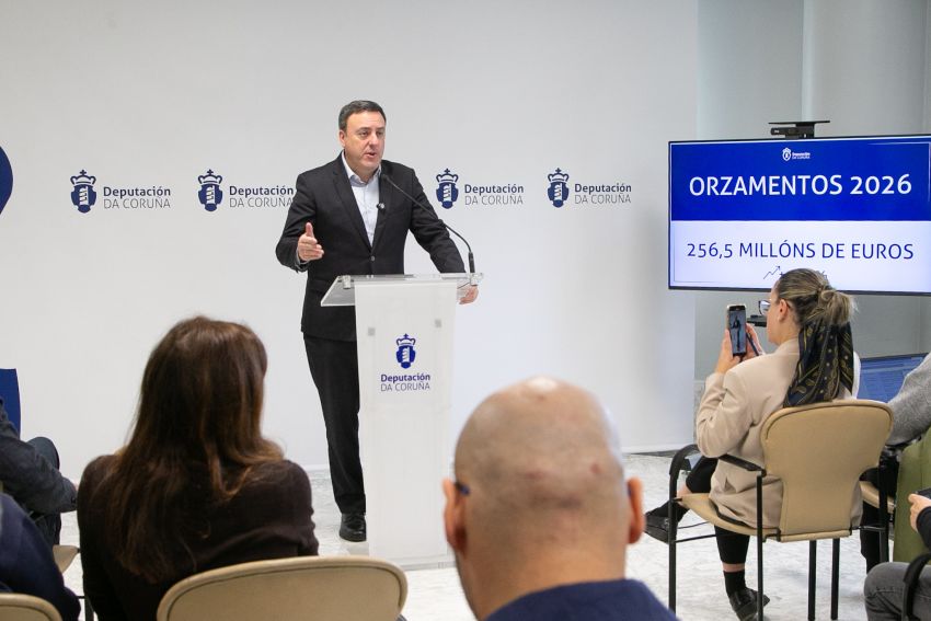 A Deputación presenta un orzamento de 256,5 millóns de euros que terá como prioridades o apoio aos concellos, benestar social e emprego