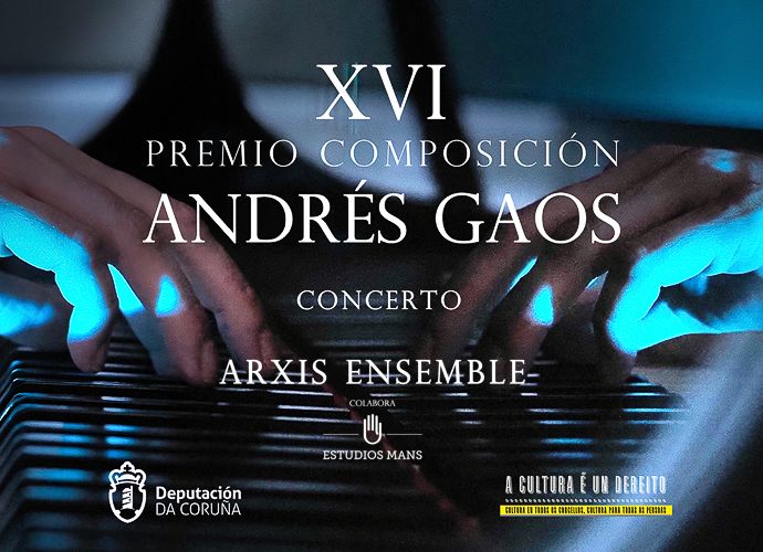 A Deputación presenta a estrea absoluta de Sonora, obra gañadora do XVI Premio Internacional de Composición Musical Andrés Gaos